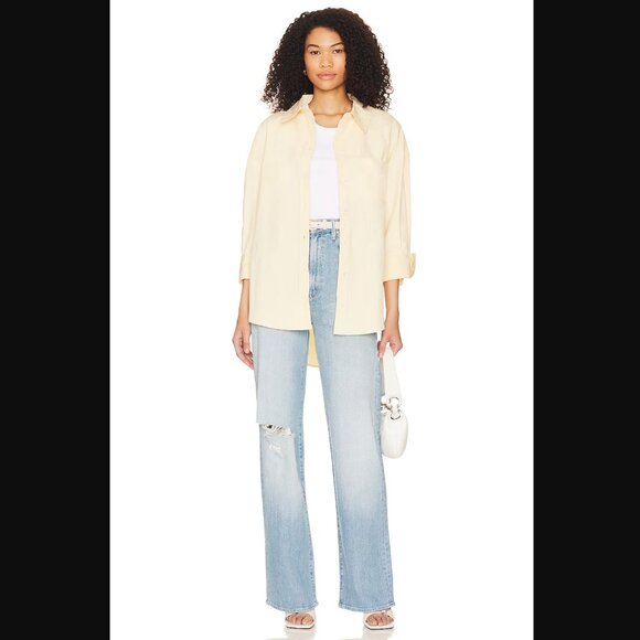 MOTHER The High Waisted Tunnel Vision Sneak Jeans (Sippin' Sweet Tea) Sz 31 NWT - Picture 4 of 10